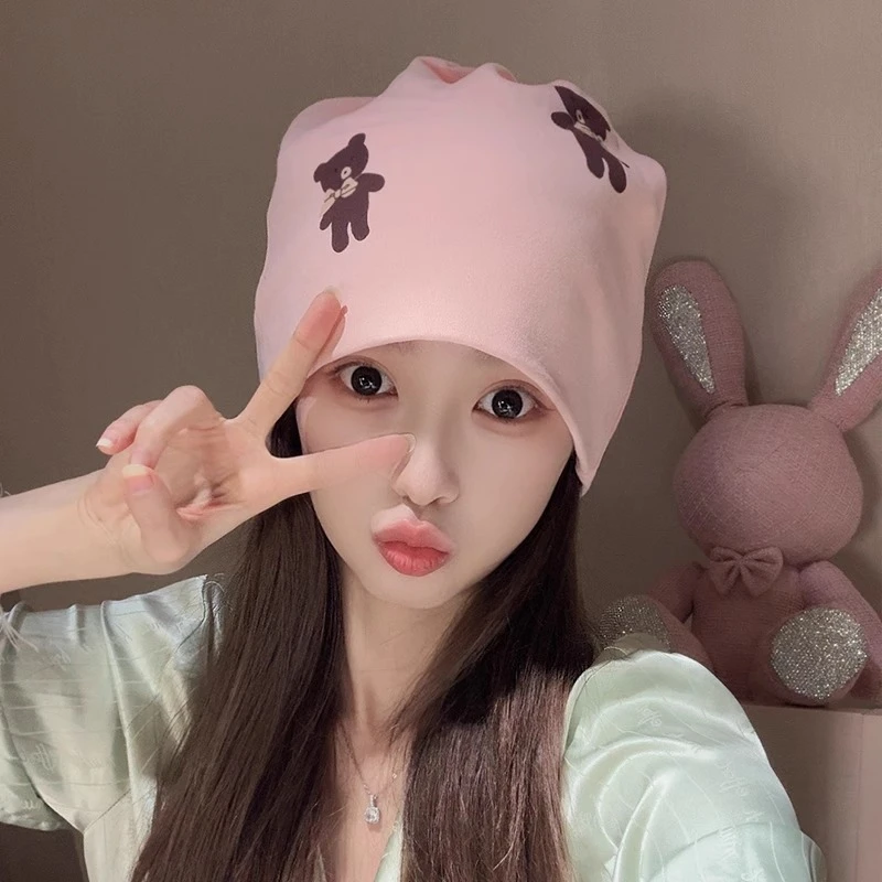 夏天月子帽5-6月份春夏薄款孕妇帽防风透气时尚产妇坐月子套头帽