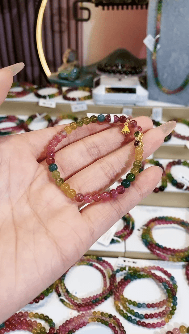 【闪购商品】碧玺手链未镶嵌G2029  素圈多样性发1