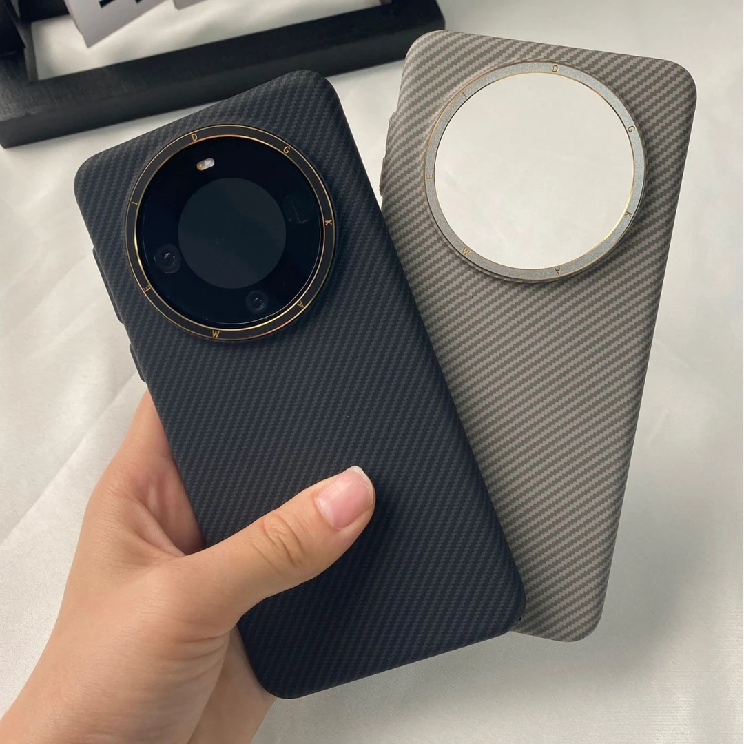 维拉系列适用苹果15碳纤维纹理防摔手机壳华为P70超薄高级手机壳