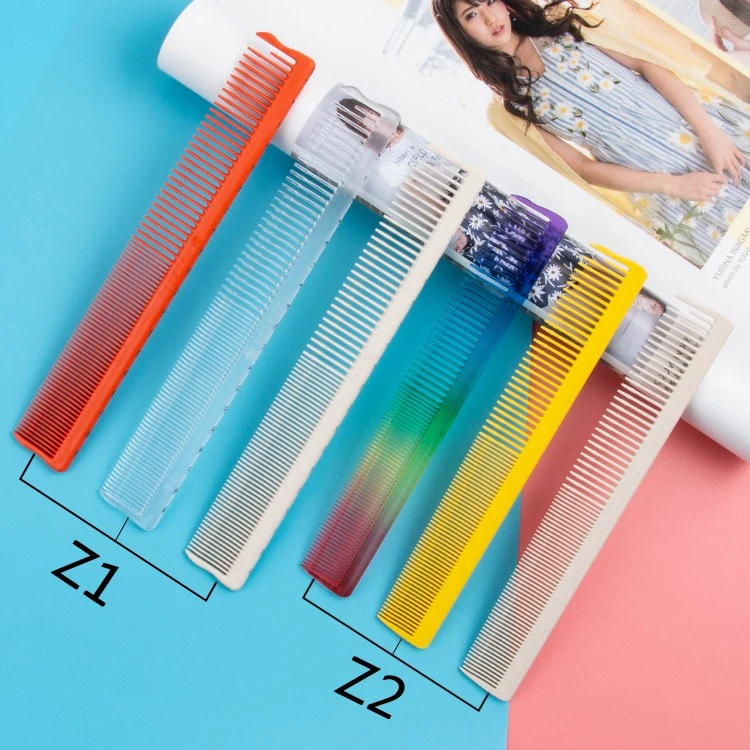 日本DHH Z1剪发梳 裁剪透明刻度18cm短发裁 20cm长发梳剪梳子包邮