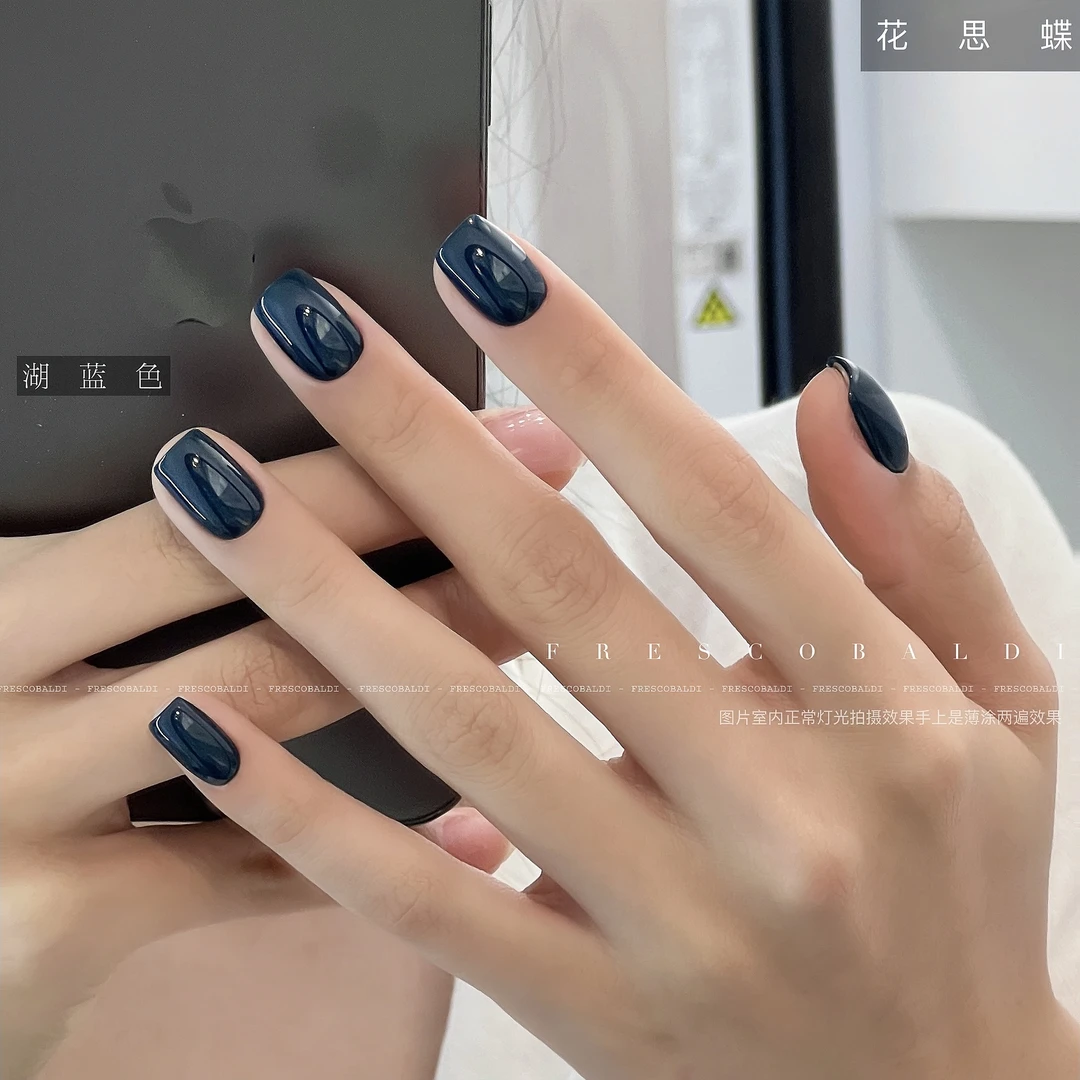 小颖美甲-湖蓝色纯色胶 相框瓶15ml（单色）甲油胶 有备案