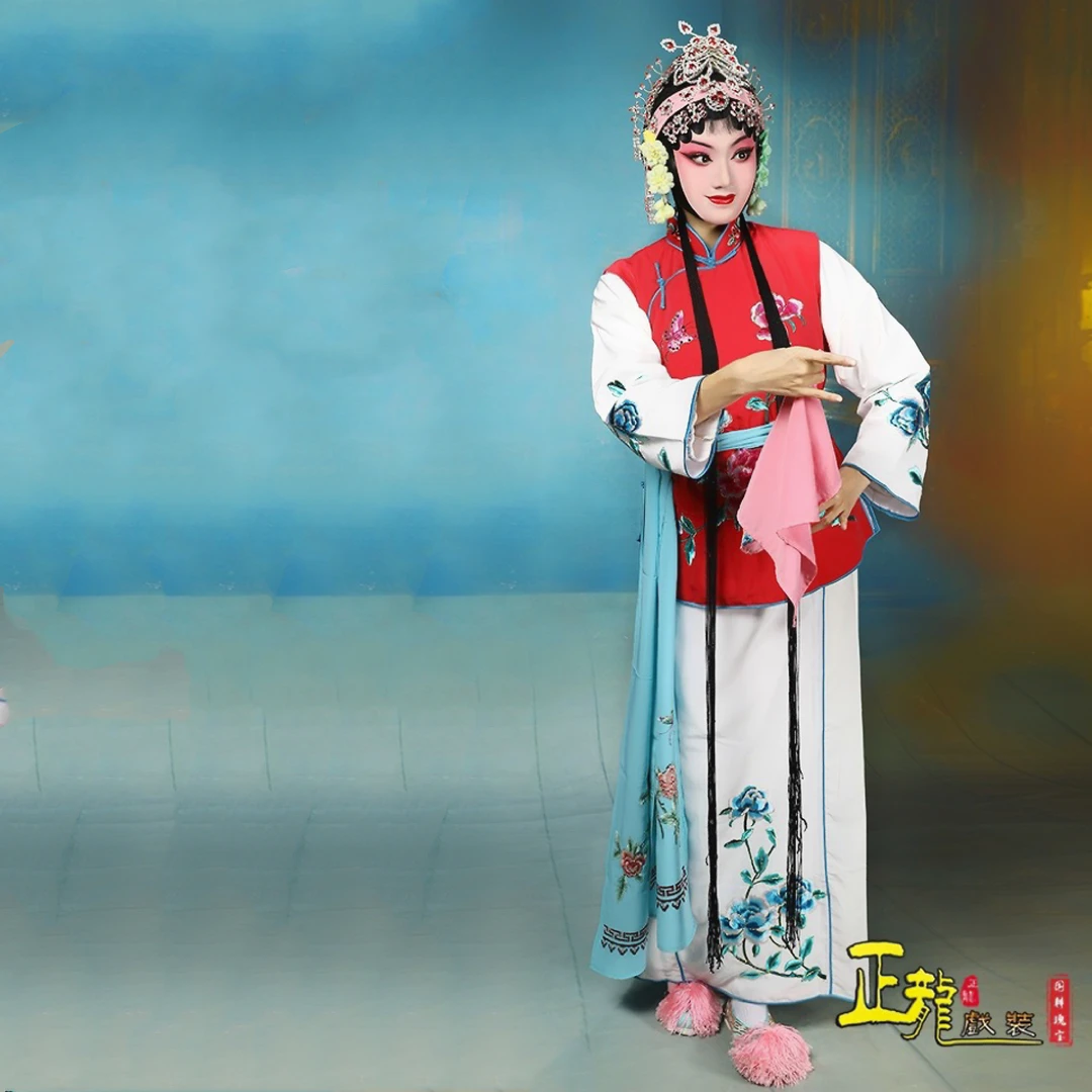 正龙戏装京剧戏曲服饰戏剧舞蹈演出服装花旦小衣包丫鬟坎肩卖水服