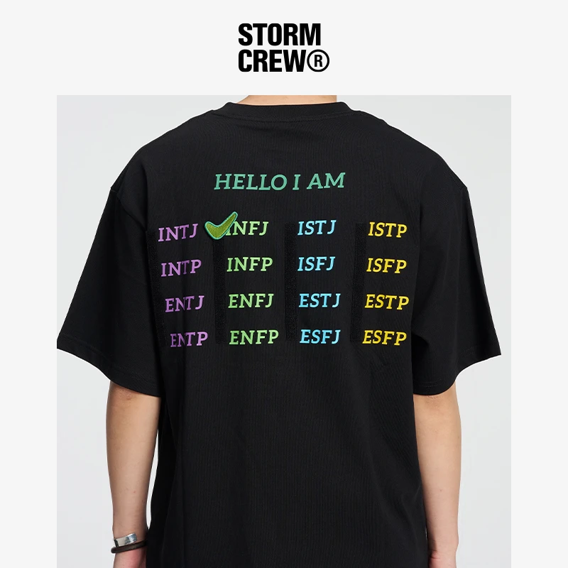 【反季捡漏】影视飓风T恤STORMCREW MBTI人格短袖纯棉休闲T恤男