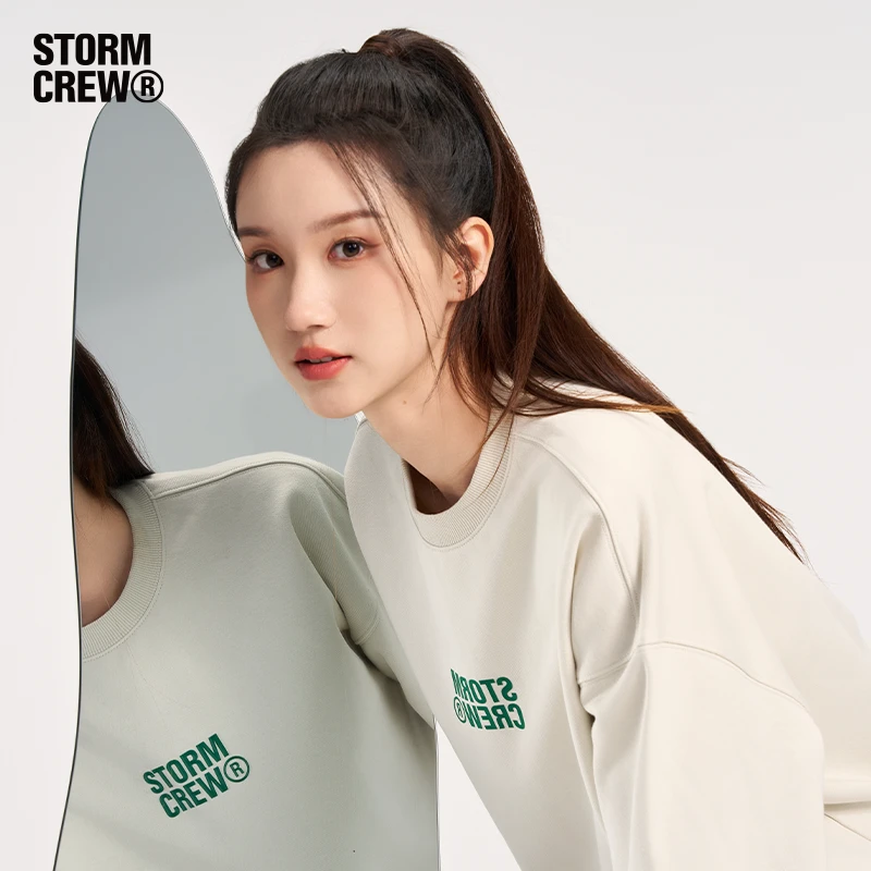 影视飓风卫衣STORMCREW 镜像款圆领卫衣24新款纯棉男女情侣