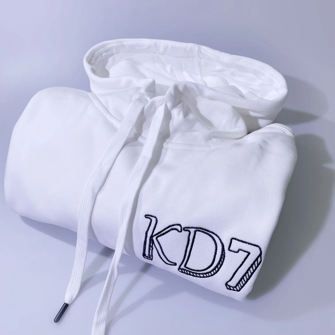 KD阿杜重磅刺绣加数码直喷美式阔版连帽卫衣休闲宽松透气帽衫