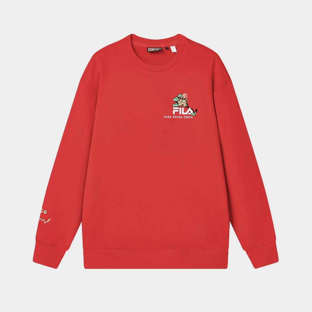 FILA/斐乐【情侣款】卫衣男女同款限定新款卫衣宽松圆领F11U419203F