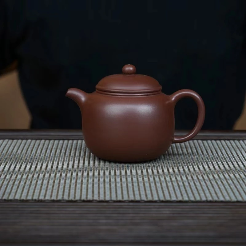 LXC紫泥【匏尊】宜兴黄龙山原矿手工紫砂壶