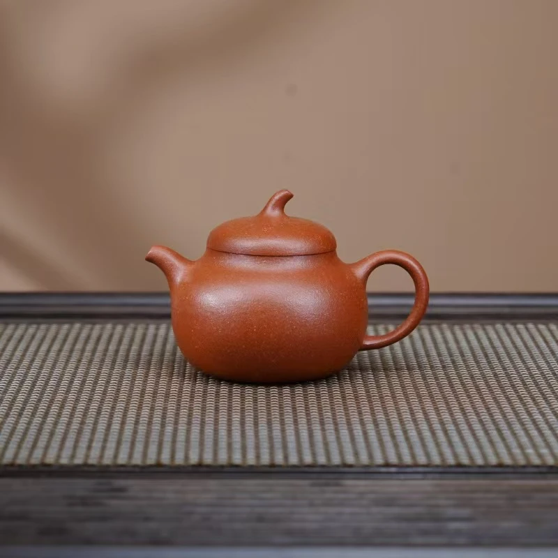 XJ 红降坡【茄瓜】宜兴黄龙山原矿手工紫砂壶