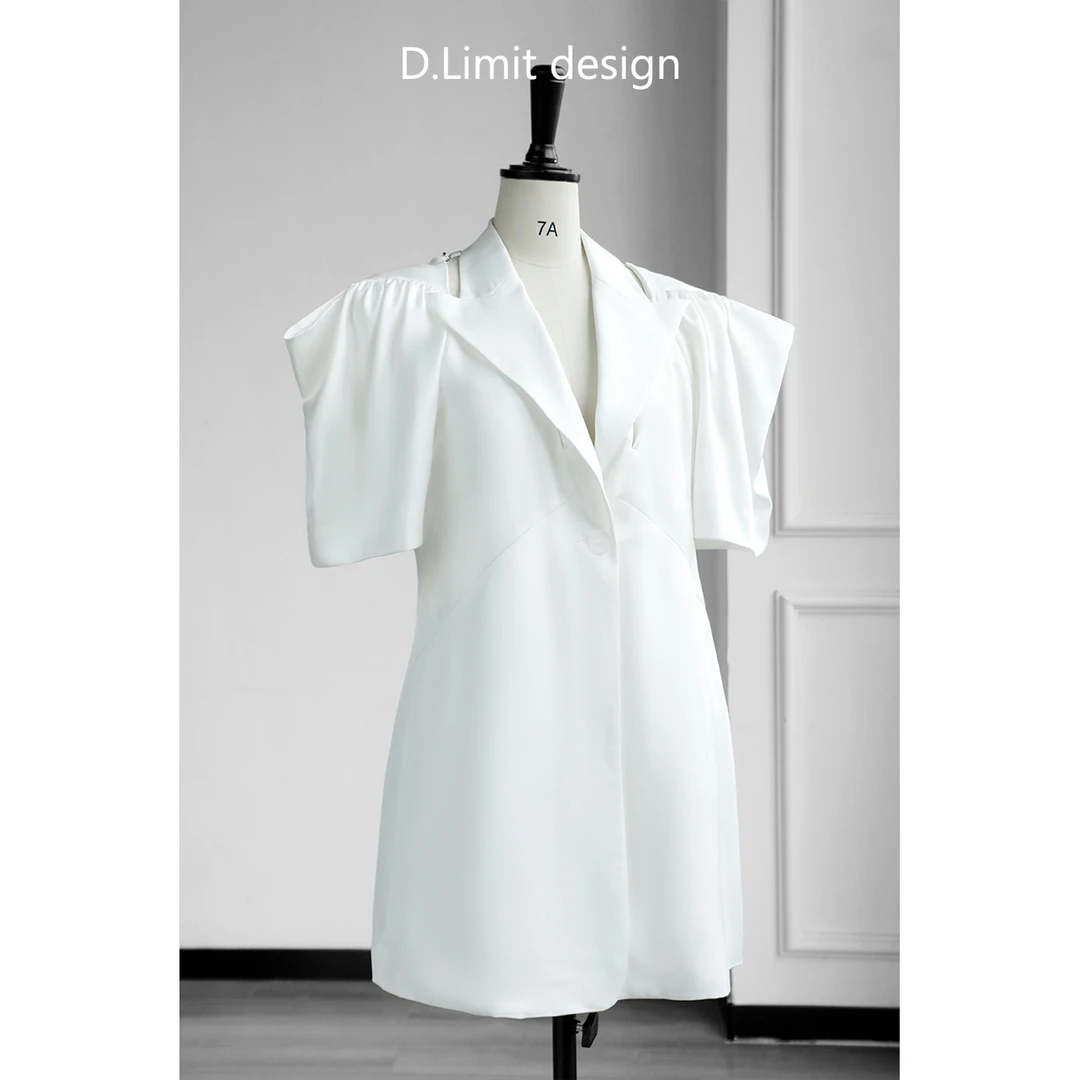 设计感镂空风格链条短袖外套QS-SH933