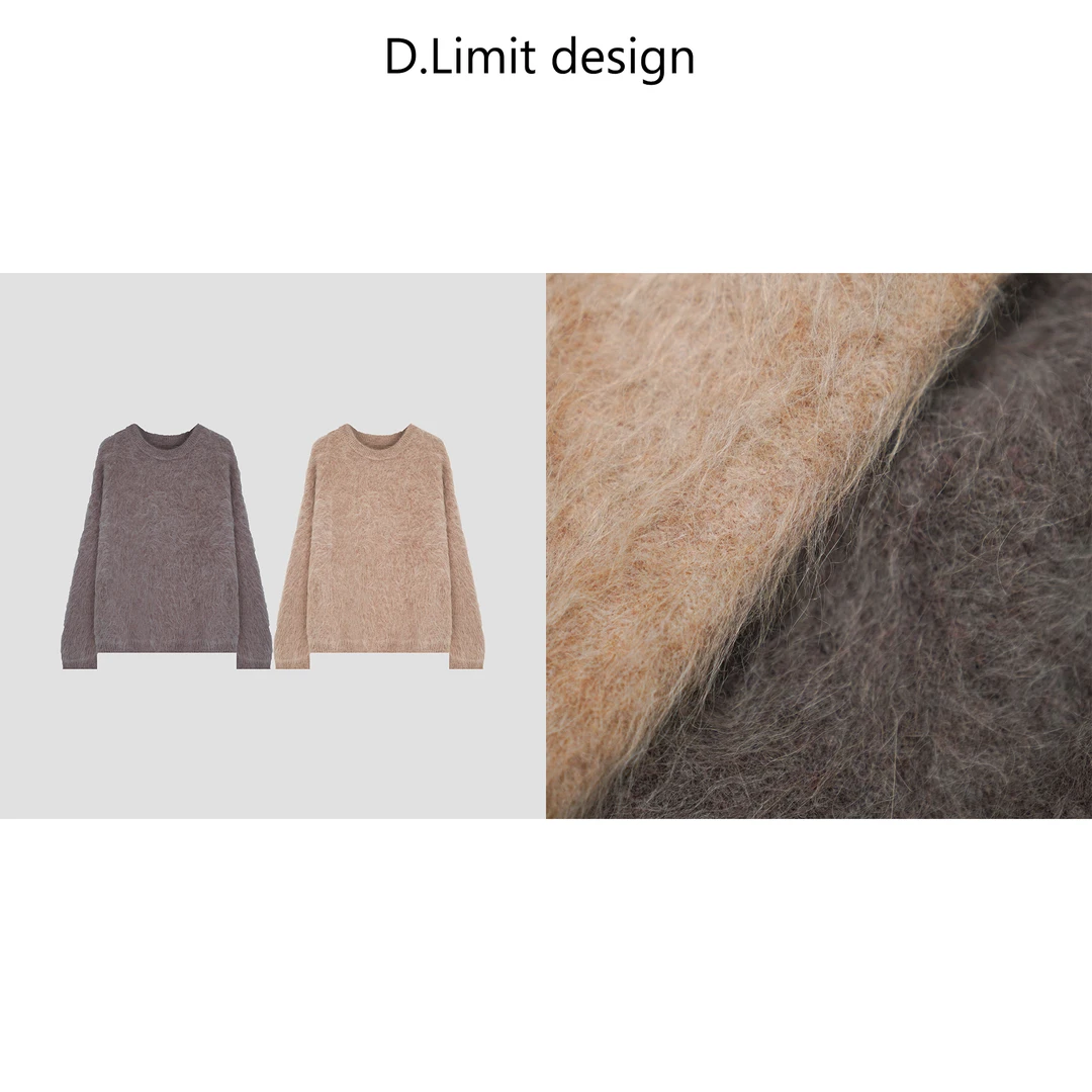 【D.Limit design】慵懒风软糯拉毛针织毛衣DLAJ0930