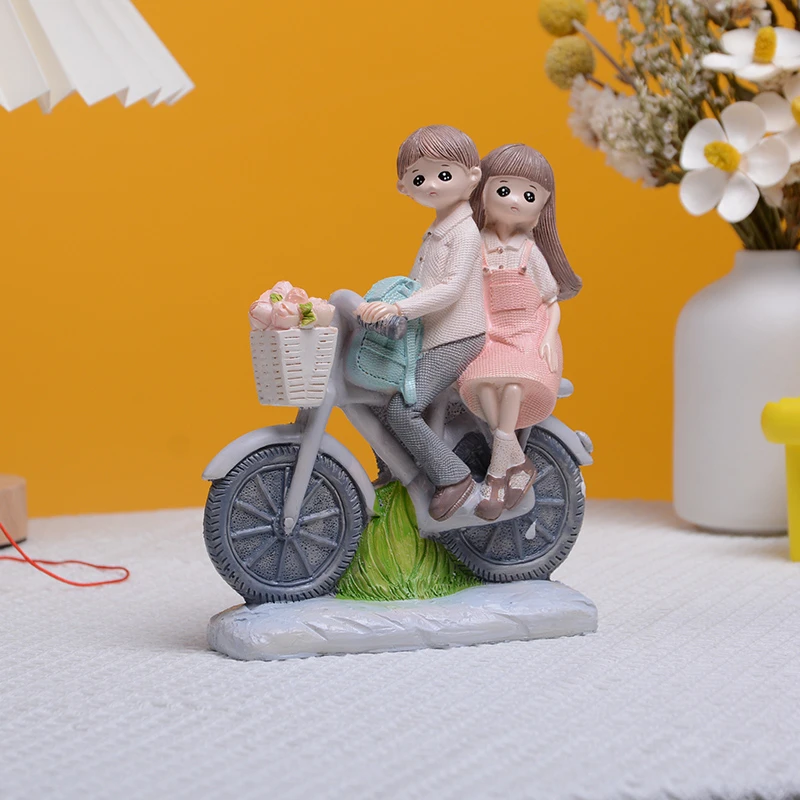 桌面摆件婚房创意摆设酒柜电视柜装饰品情侣摆件婚庆礼品娃娃摆件