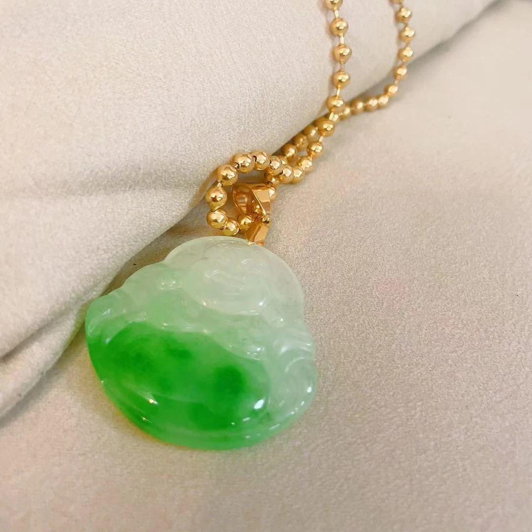 钛钢项链 阮大大推荐时尚个性设计吊牌项链 绿