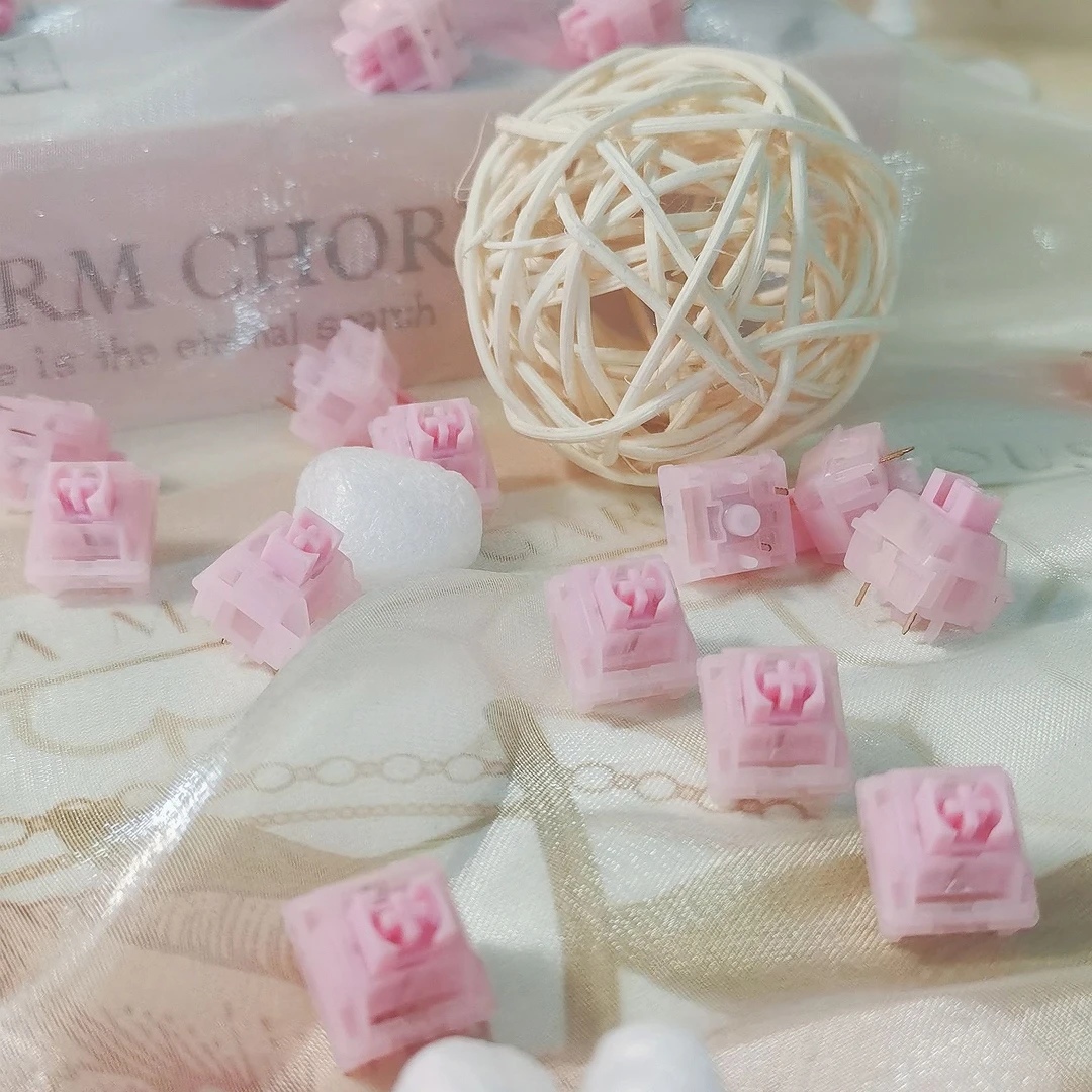 静樱轴Mage工作室静音轴体静音机械键盘踩雪音马蹄音煮粥音线性轴