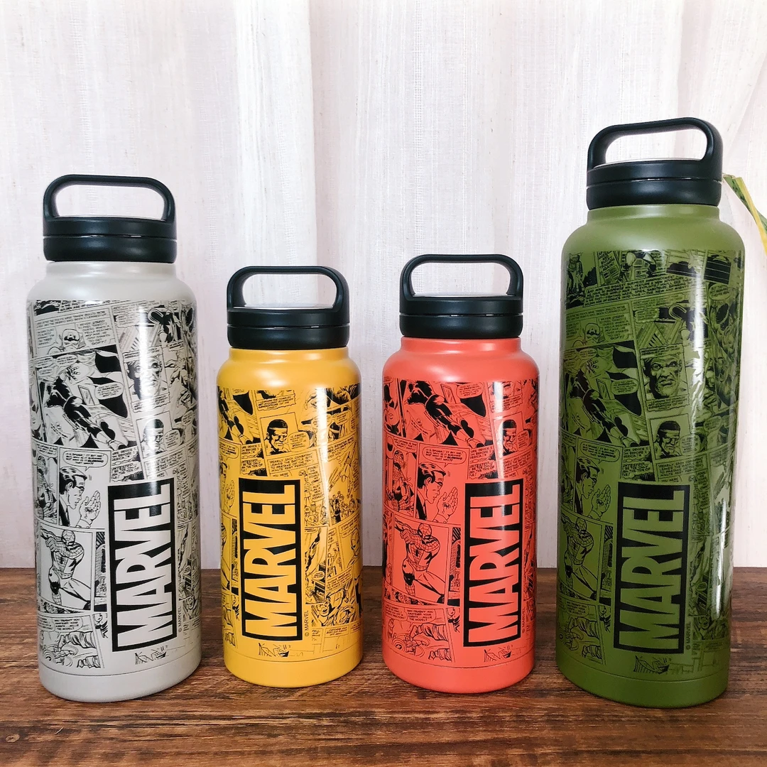 斯凯达日本限定MARVEL漫威联名史努比手提不锈钢大容量保温杯水壶