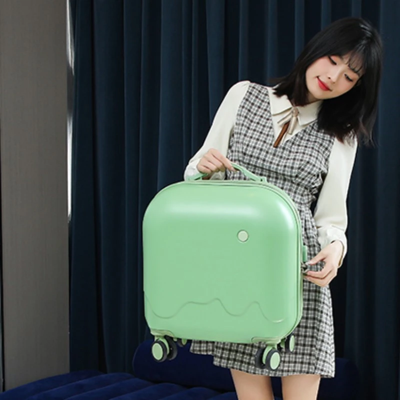 新品雪糕拉杆登机箱轻便女小清新学生18寸旅行箱男静音轮行李箱潮