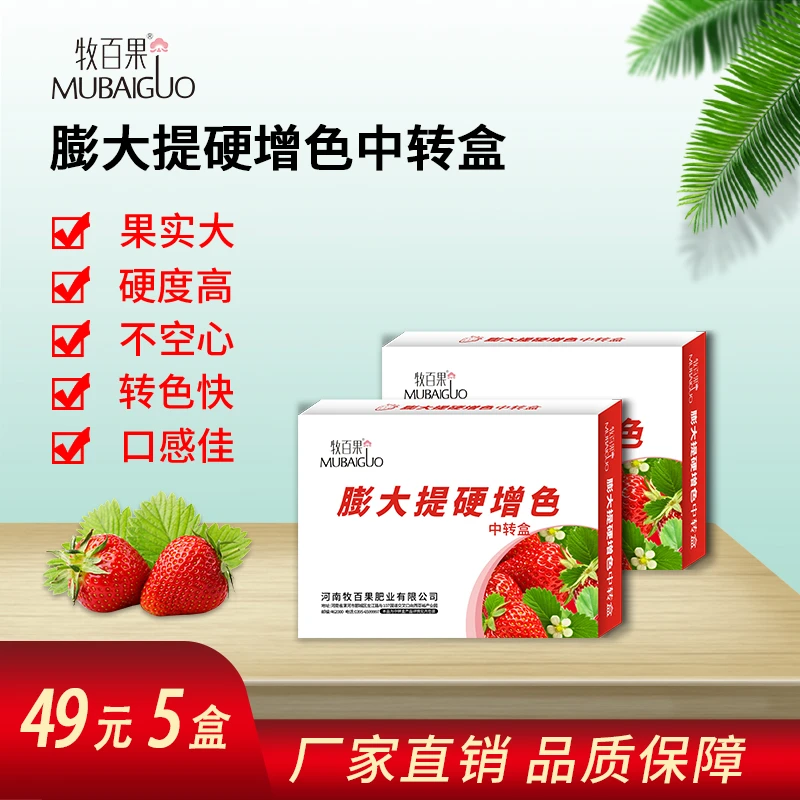 牧百果厂家直销微量元素草莓果实膨大快无空心口感不失真不伤花果