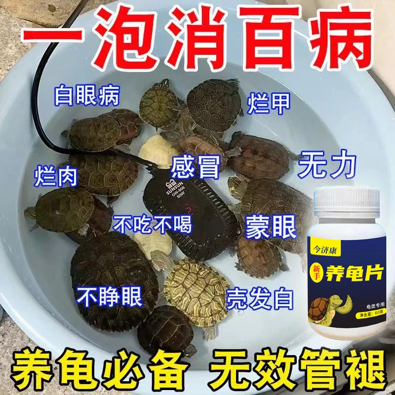 【出眠必泡】万能护龟片乌龟专用治烂壳烂甲白眼病净化水质除菌通用