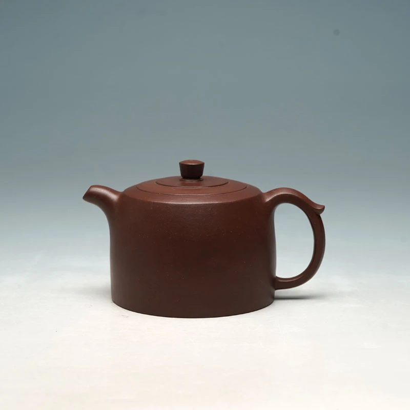 宜兴紫砂壶茶壶董永君纯手工340CC井栏壶老紫砂明理茶艺