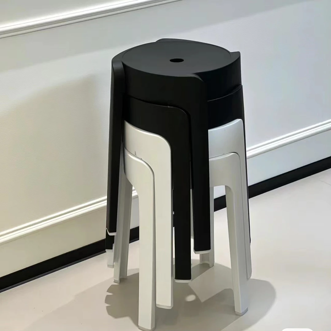 加厚塑料凳子家用备用凳可叠放加厚风车凳现代简约板凳餐桌旋风椅