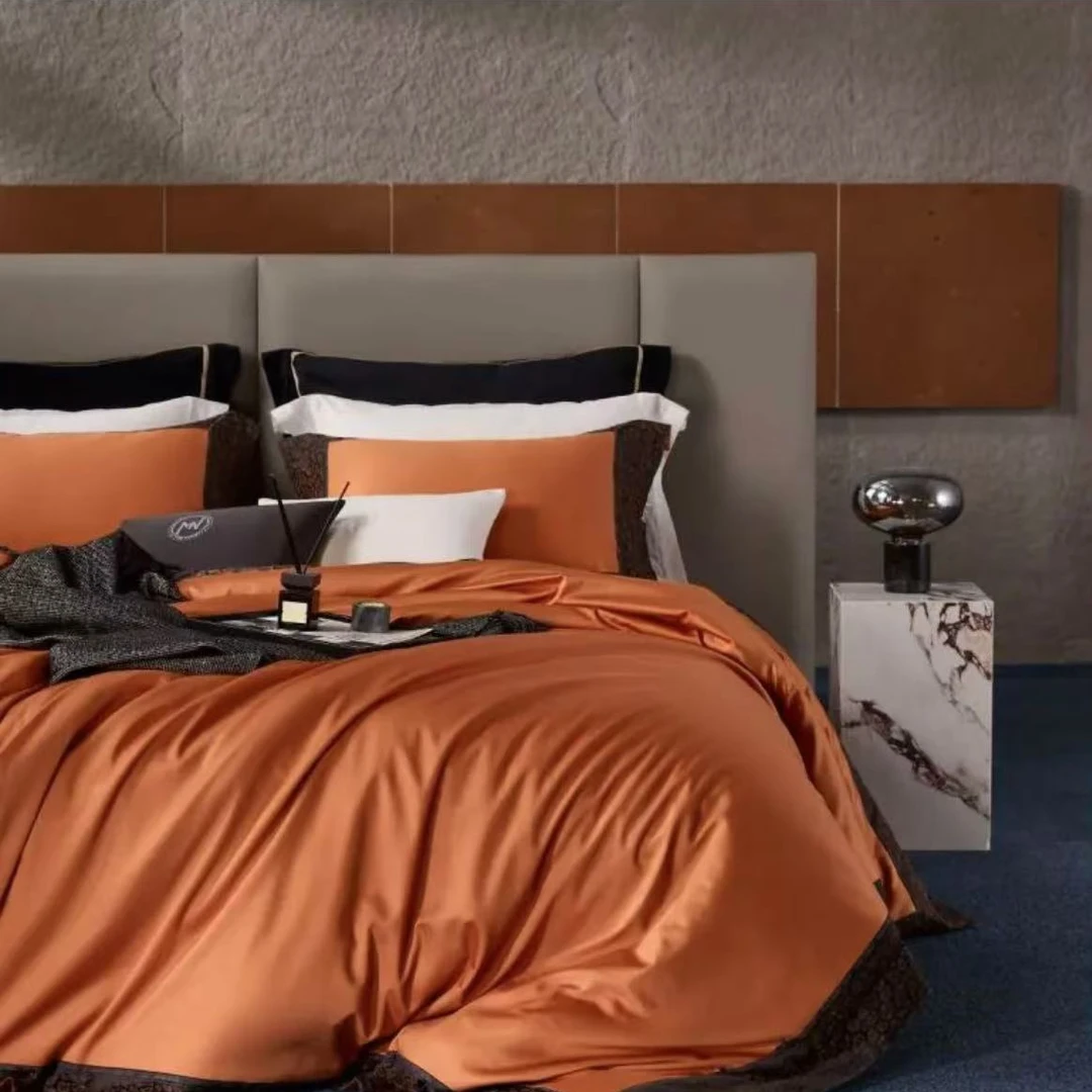 【安利家居】巴塞罗 时尚简约全棉匹马棉舒适柔软爆款四件套套件