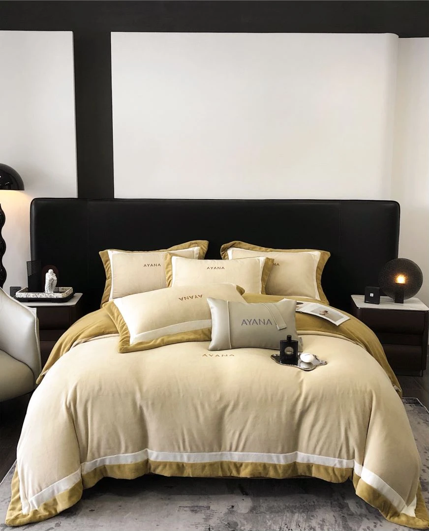 【安利家居】莫尼莫克 秋冬全消光加厚牛奶绒四件套床上套件