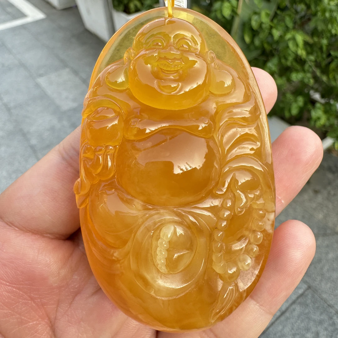 假一赔十，天然琥珀蜜蜡，蜜蜡雕刻件，蜜蜡佛公，26
