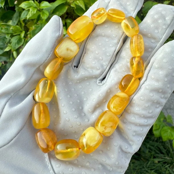 假一赔十 天然琥珀蜜蜡随行手串 随行手串 006