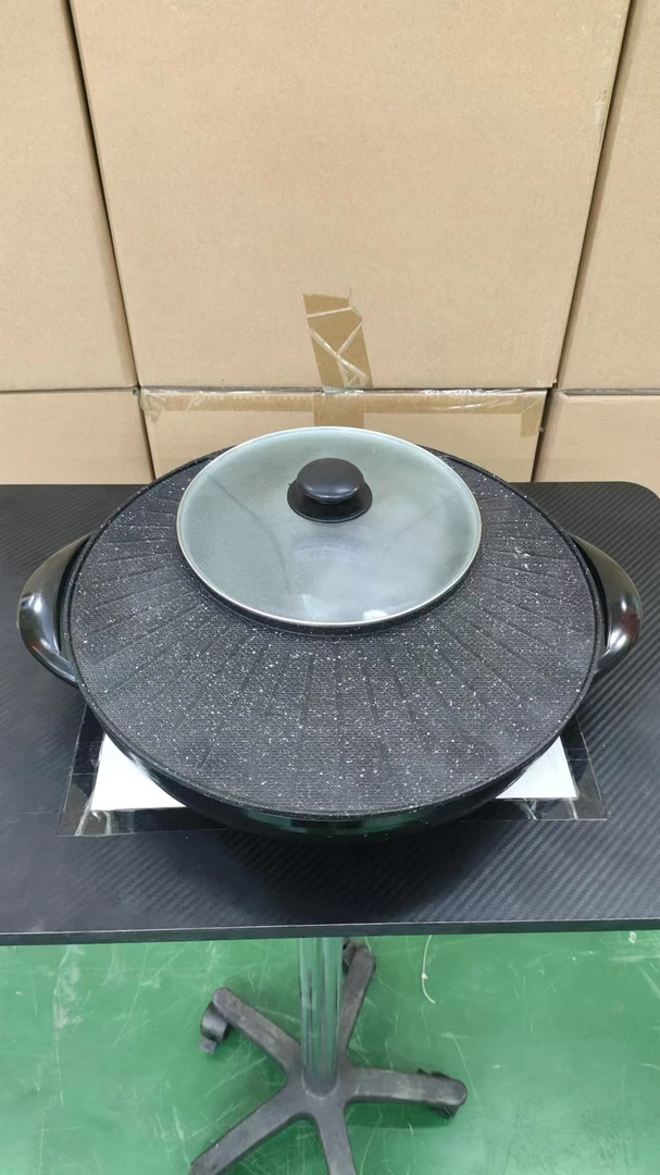 涮烤一体锅家用多功能电火锅电烧烤炉烤肉涮肉锅