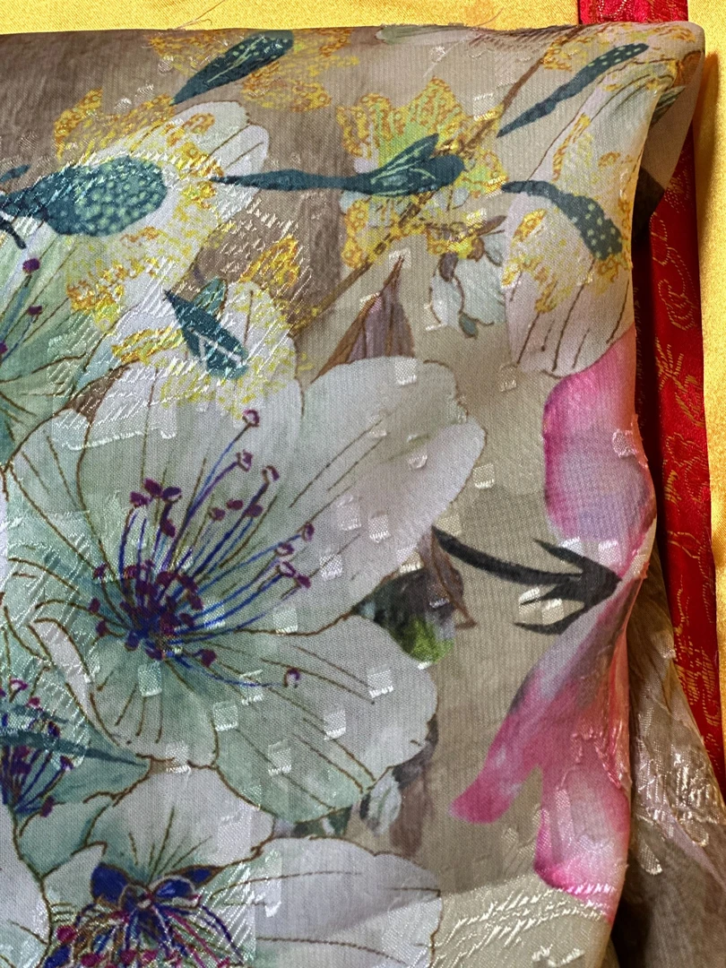 C412【繁花似锦】140*140剪花复古长巾气质时尚经典围巾披肩丝巾