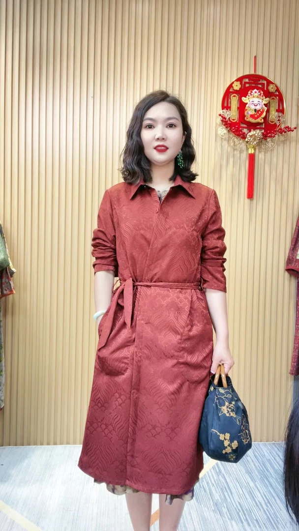 150夏季休闲轻奢洋气网红修身中长款百搭时尚长袖气质显瘦风衣