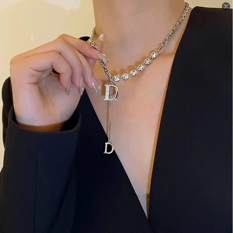 合金项链 D字项链