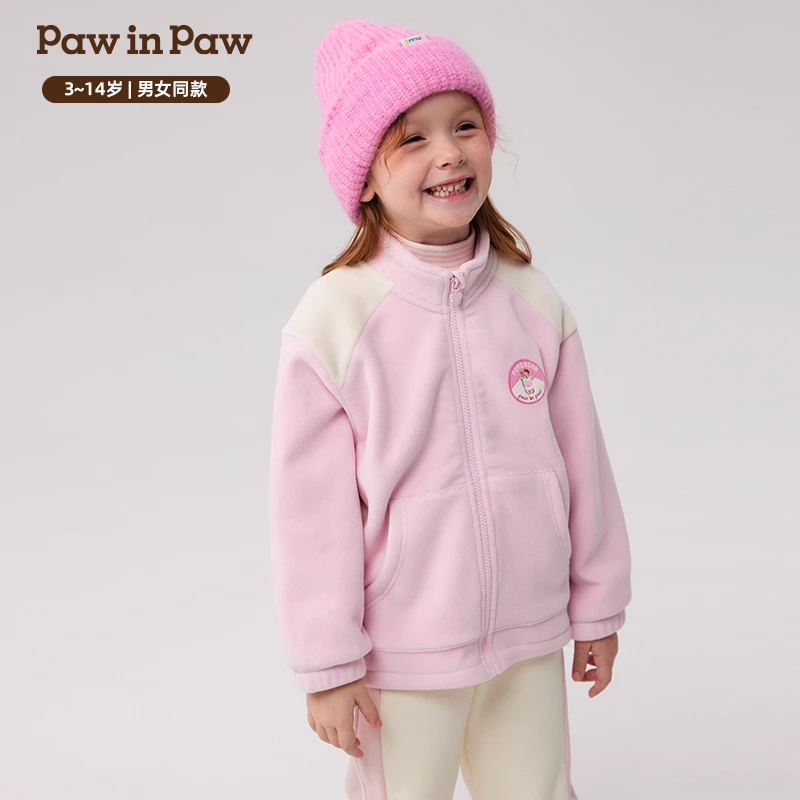 【商场同款】PawinPaw卡通童装秋冬新款男女童摇粒绒外套PCJME4T31M