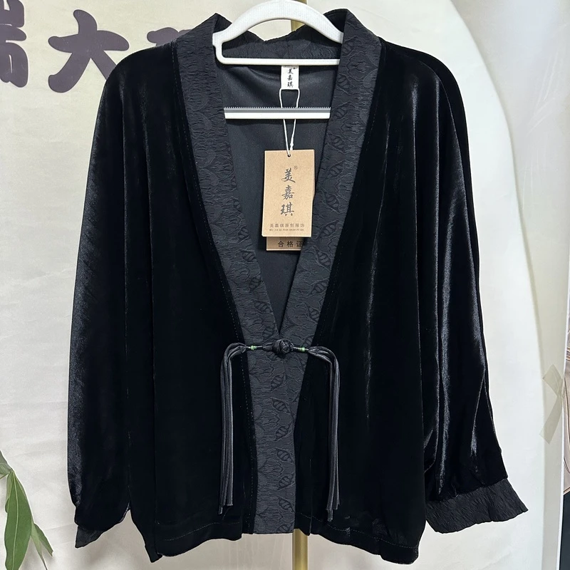 367中式贵气浪漫重磅盘扣风新中式外套秋冬保暖