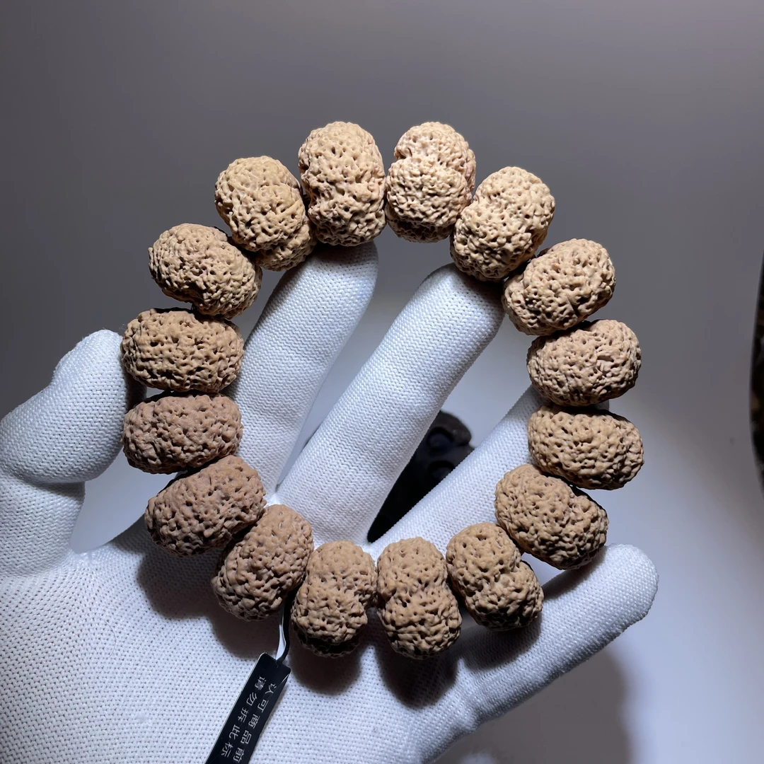 恒意出品尼泊尔高端菠萝蜜夹板五星满肉蜂王精品大金刚菩提手串男