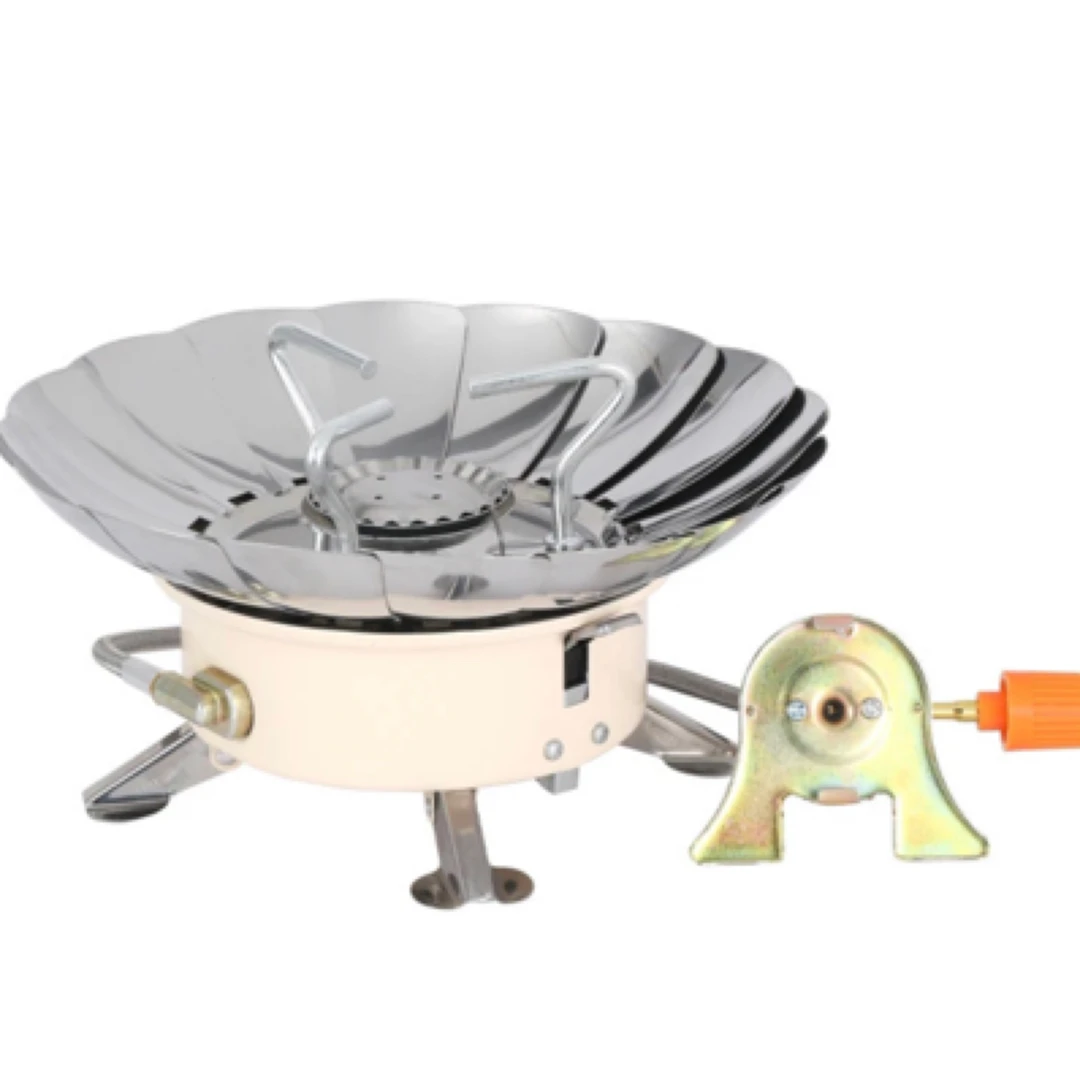 居家户外便携式折叠莲花防风卡式炉加长气管