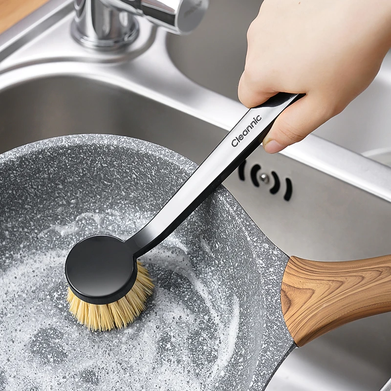 日本品牌剑麻刷锅神器厨房洗锅刷椰棕不沾油不粘锅长柄锅刷