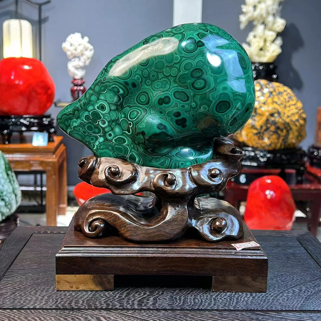 奇石玉石博古架客厅办公室厅堂玄关精品摆件