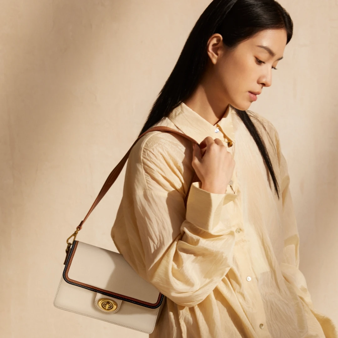 HONGU/红谷夏季春夏简约通勤拼色斜挎包