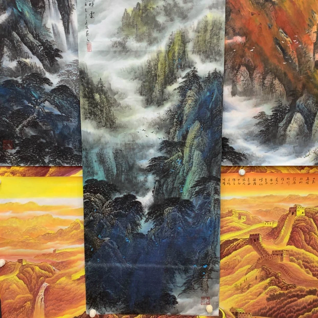 【闪购商品】绘画阿*大六尺竖幅山水