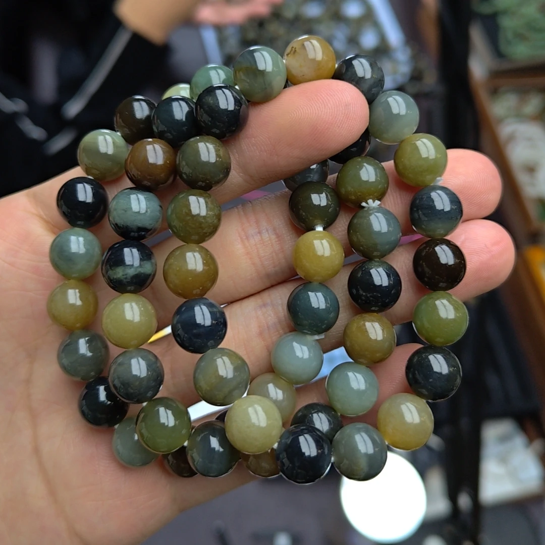 【海派甄选1122】和田玉新疆且末料卡10mm左右多样性发拍一发一 16