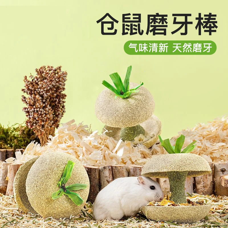 【奇妙妙】苹果核仓鼠磨牙棒零食小金丝熊磨牙石玩具专用造景用品