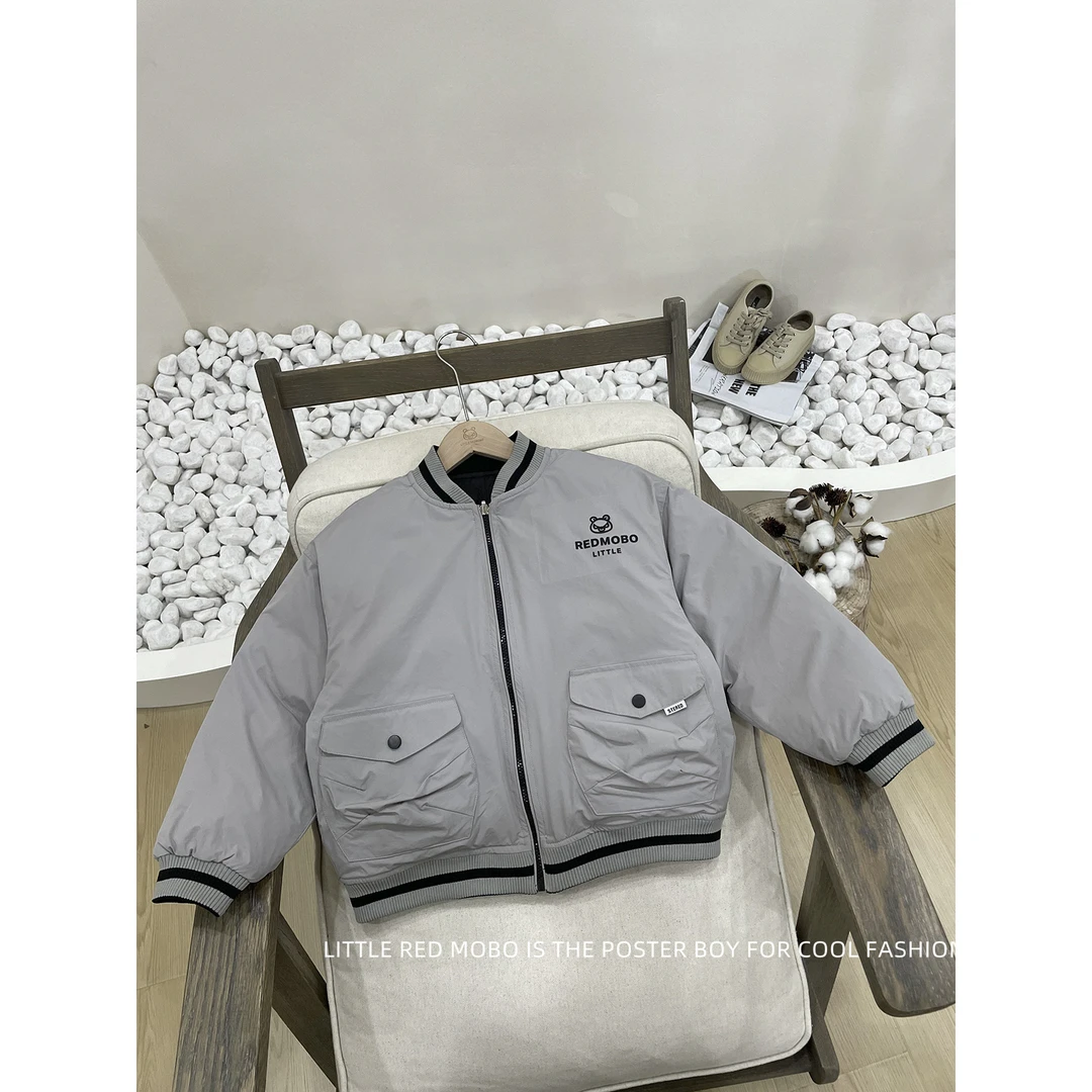【现现】亲子款童装中大儿童双面穿棉服外套棉衣2024冬季款MMY84662