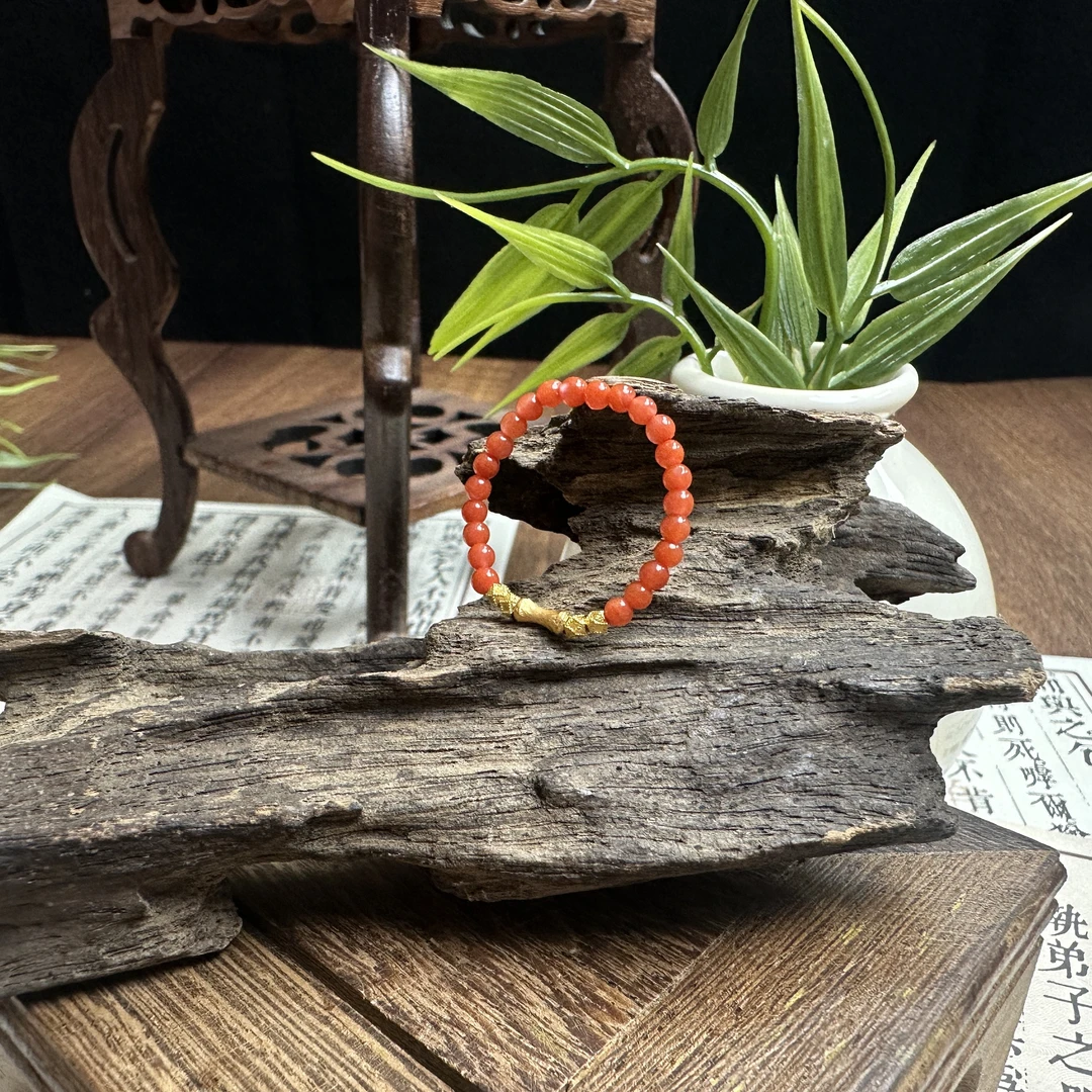 【珍珍严选】 18K猫眼小蛮腰南红戒指 -多样性发其一-HJSS41