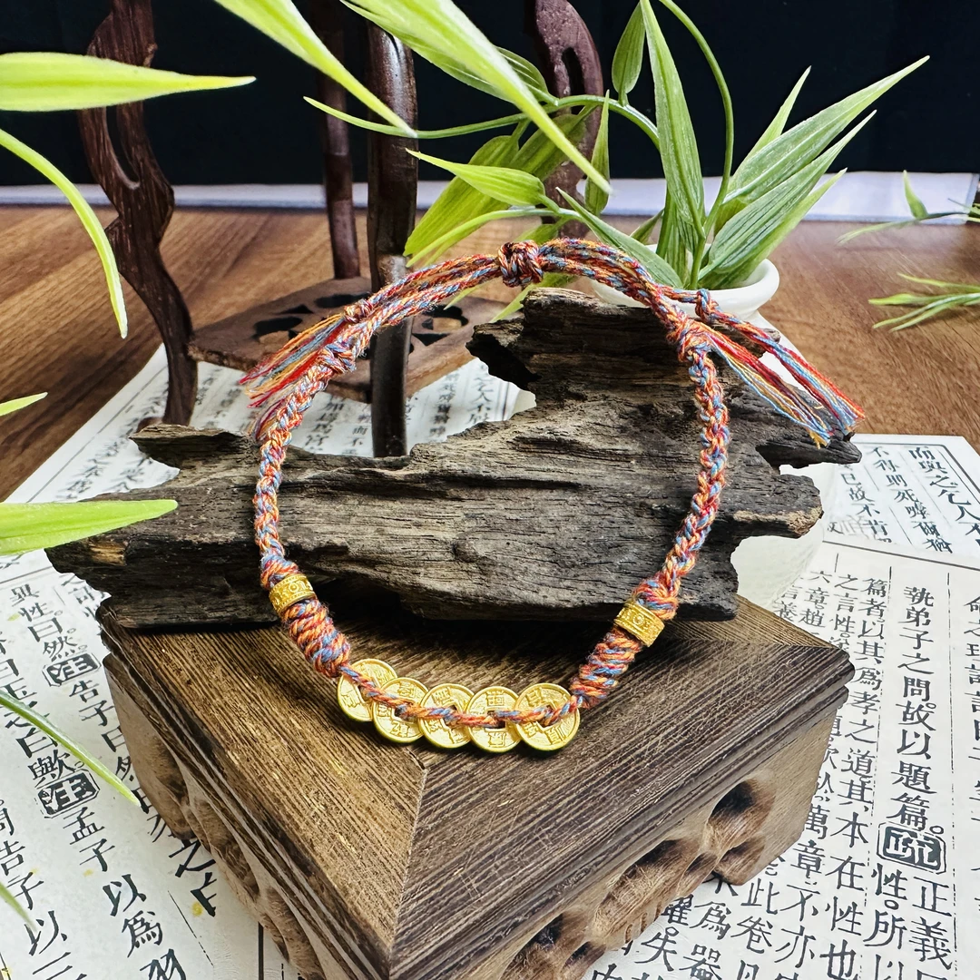 【珍珍严选】 足金素金铜钱配饰 -多样性发其一-HJSS6