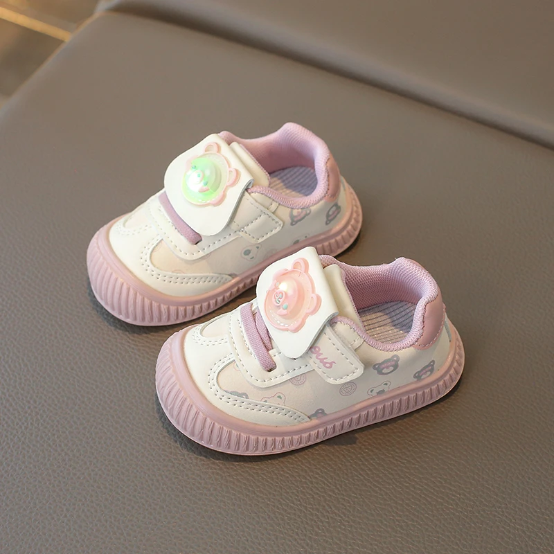 新品巴拉巴拉秋季女宝宝鞋子婴幼儿软底学步鞋0--3岁男小童鞋子男