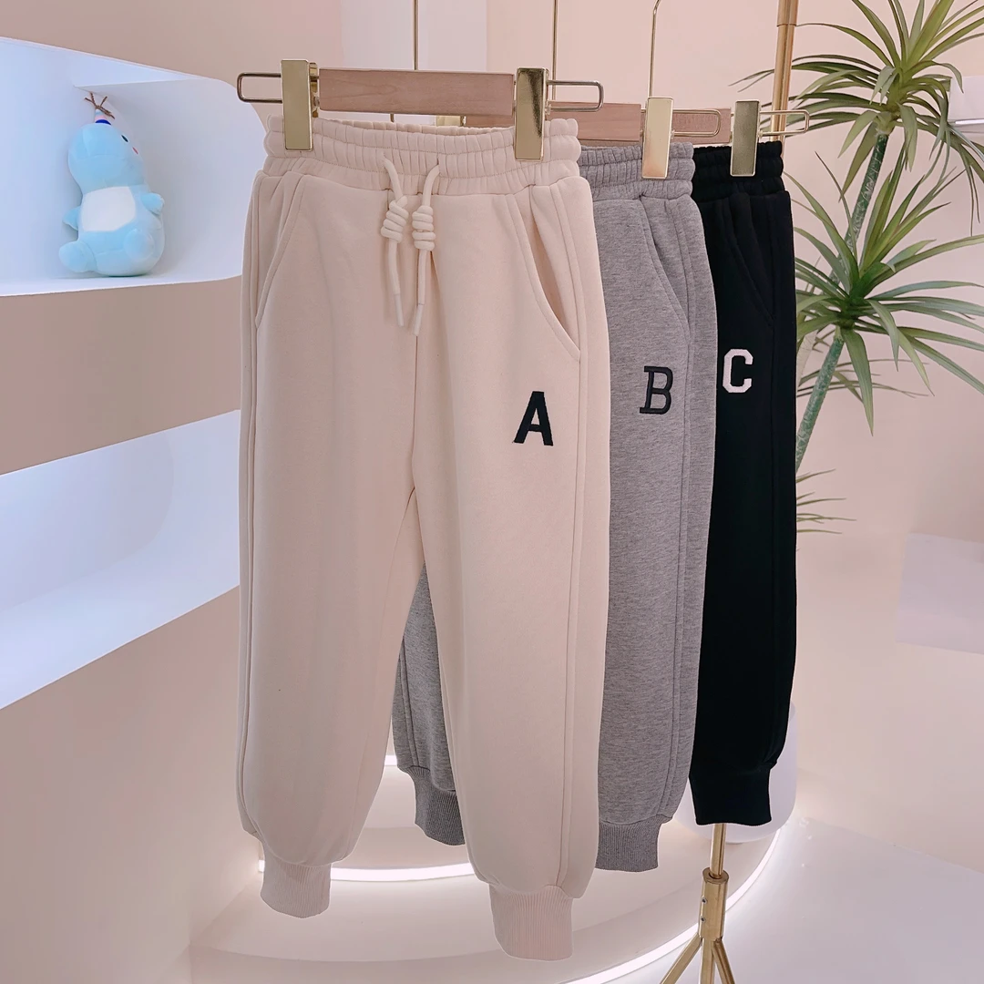 【现货/亲子款】2024秋冬款男女童裤子儿童节中大童卫裤长裤 S136