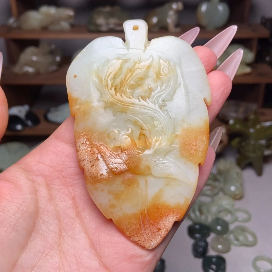 白玉菩提吊坠一一