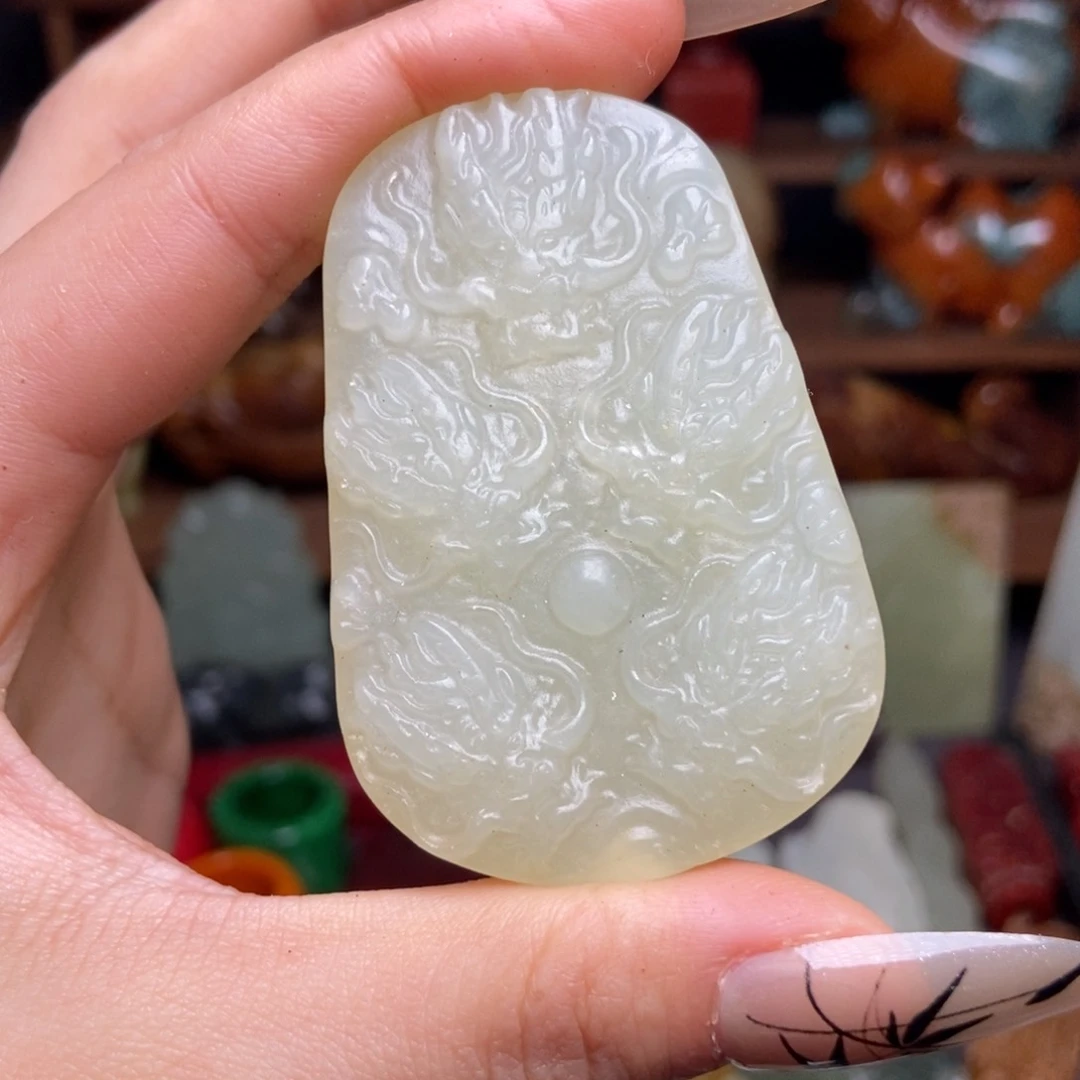 白玉菩提吊坠一一