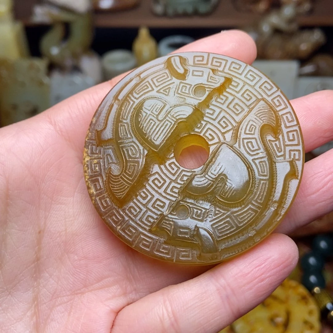 白玉菩提吊坠一一