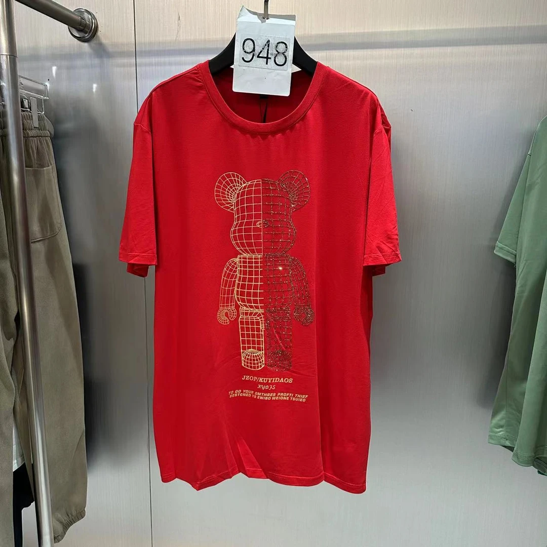 G948孤品休闲百搭夏季圆领男士宽松时尚T恤*东2